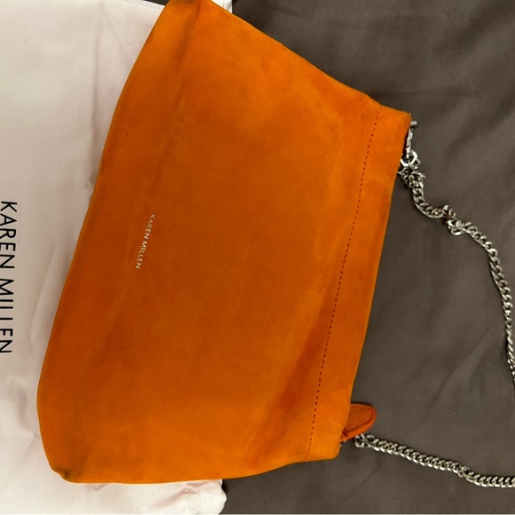 Karen Millen suede leather purse - Picture 2 of 5